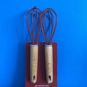 Rae Dunn set of mini whisks. NWT